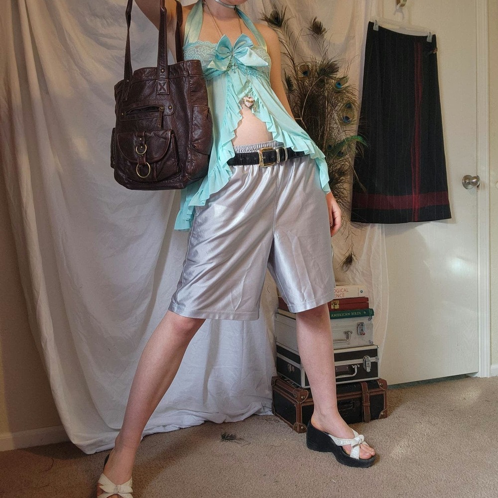 teal babydoll top